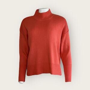 NWOT | Line & Dot | Mock Neck Sweater | Rust Orange | Size S
